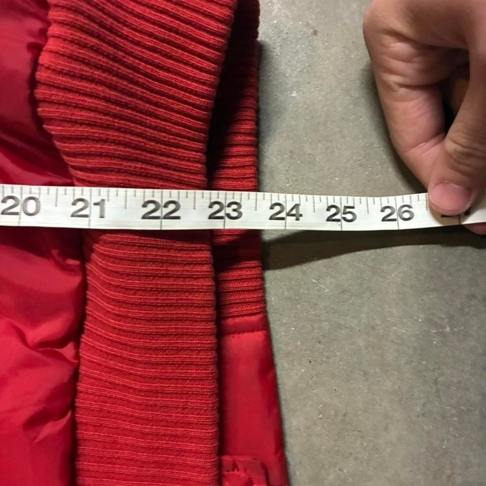 vintage polo sport puffer jacket with a removable fur‎ hood, size Large - Picture 6 of 8